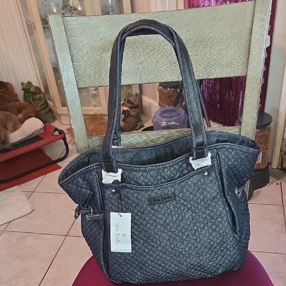 Vera Bradley Handbags - Vera Bradley Quilted Tote in Denim Blue